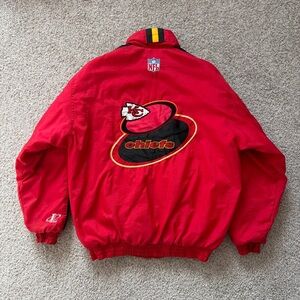 Vintage 90s Kansas City Chiefs NFL Pro Line Logo Athletic Jacket Youth XL Red